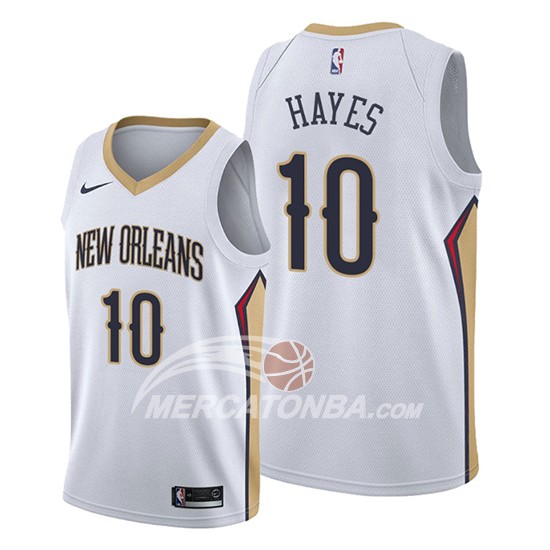 Maglia New Orleans Pelicans Jaxson Hayes Association 2019-20 Bianco